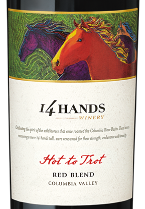 14 Hands wine label