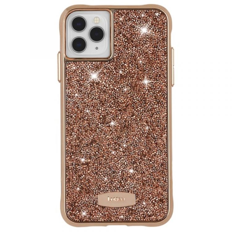 a sparkly plastic phone case